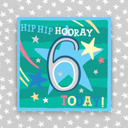 Picture of HIP HIP HOORAY 6 TODAY BLUE